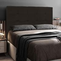 Cabeceira Cama Box Casal 140cm Safira Suede I02 Marrom - Mpozenato - 2