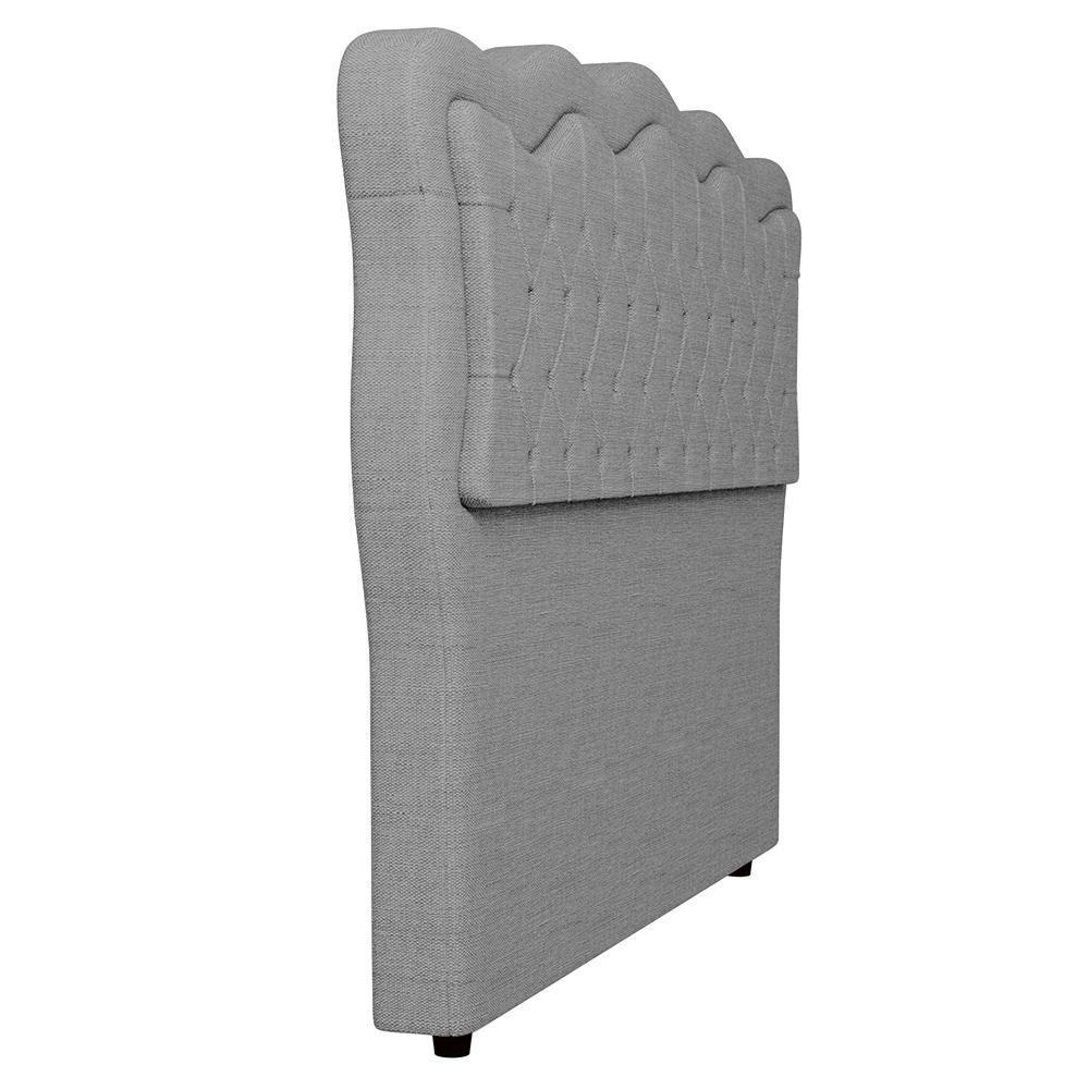Cabeceira Casal King Cama Box 195cm Oregon I02 Linho Cinza - Mpozenato - 7