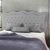 Cabeceira Casal King Cama Box 195cm Oregon I02 Linho Cinza - Mpozenato - 2
