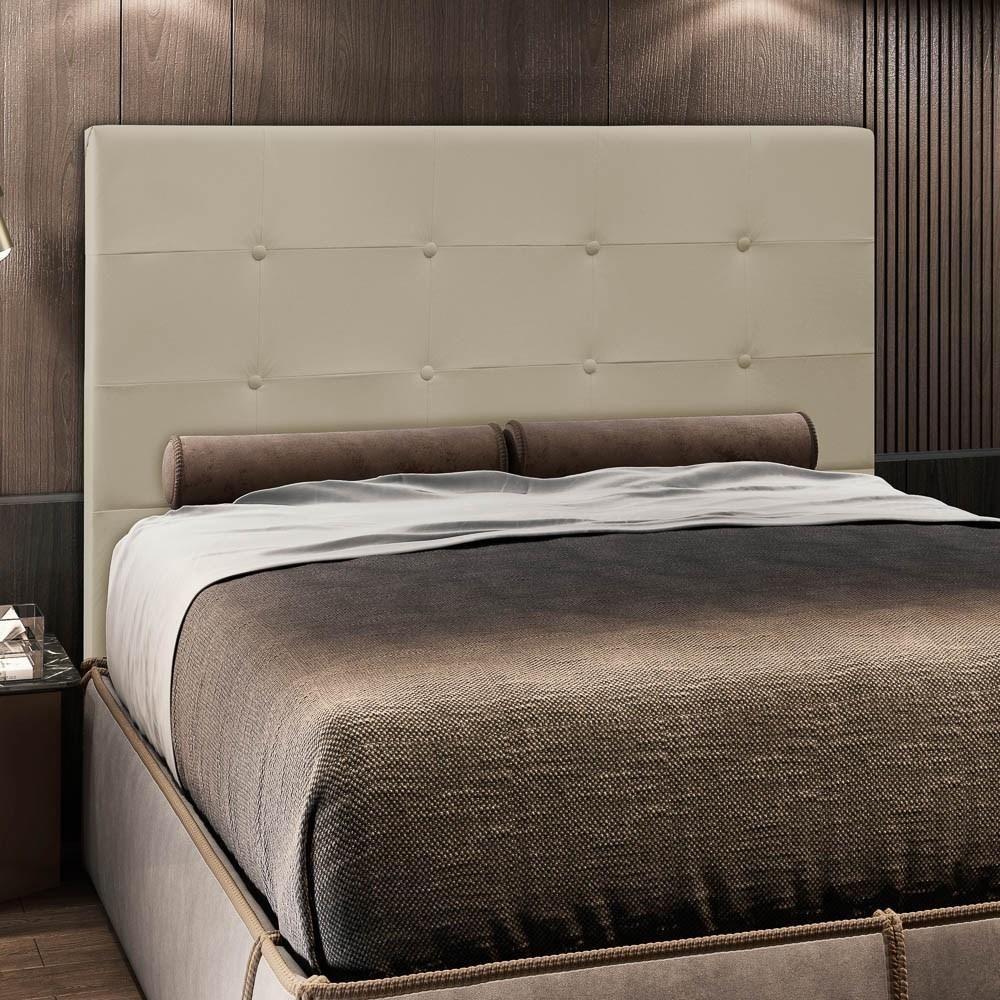 Cabeceira Cama Box Casal 140cm Safira Sintético I02 Bege - Mpozenato - 2