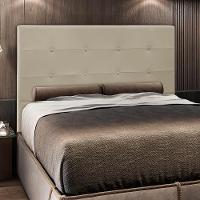 Cabeceira Cama Box Casal 140cm Safira Sintético I02 Bege - Mpozenato - 2
