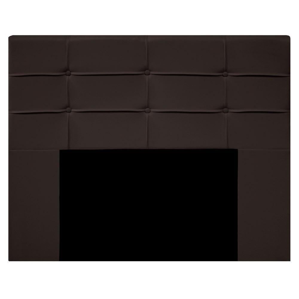 Cabeceira Cama Box 195cm Esmeralda Sintético J02 Marrom - Mpozenato - 3