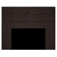 Cabeceira Cama Box 195cm Esmeralda Sintético J02 Marrom - Mpozenato - 3