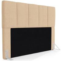 Cabeceira Cama Box Casal Queen 160cm Pérola W01 Linho Bege Escuro - Mpozenato - 1