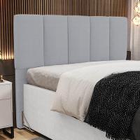 Cabeceira Cama Box Casal 140cm Pérola W01 Linho Cinza - Mpozenato - 2