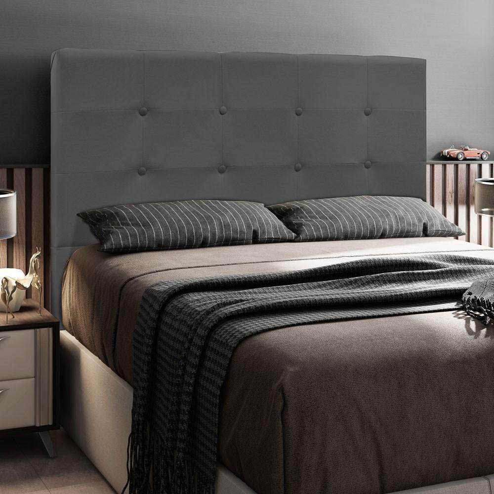Cabeceira Cama Box Casal Queen 160cm Safira Suede I02 Cinza - Mpozenato - 2