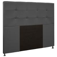 Cabeceira Cama Box Casal Queen 160cm Safira Suede I02 Cinza - Mpozenato - 1