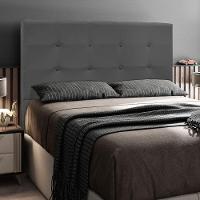 Cabeceira Cama Box Casal Queen 160cm Safira Suede I02 Cinza - Mpozenato - 2