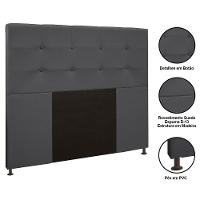 Cabeceira Cama Box Casal Queen 160cm Safira Suede I02 Cinza - Mpozenato - 3