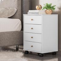 Mesa De Cabeceira 4 Gavetas Presence - Branco - 1