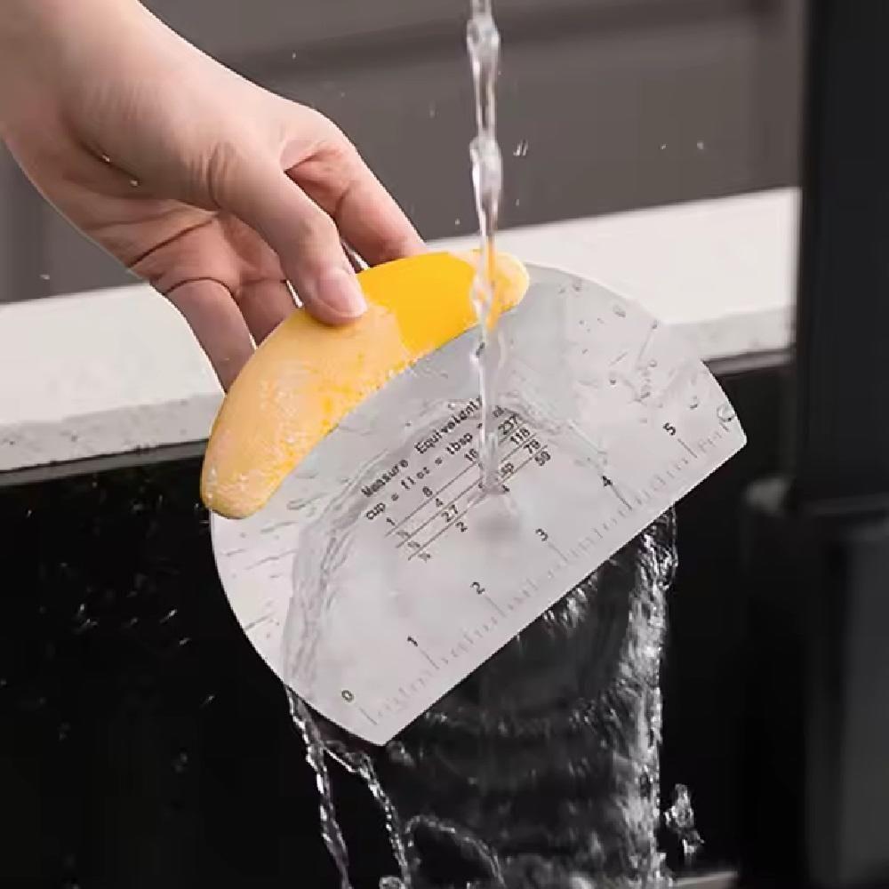 Cortador De Pizza E Espátula Inox Com Régua De Medidas Multiuso Praticidade E Precisão Na Cozinha - 6