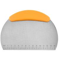 Cortador De Pizza E Espátula Inox Com Régua De Medidas Multiuso Praticidade E Precisão Na Cozinha - 1