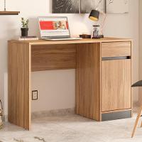 Escrivaninha 1 Porta 1 Gaveta Office Morada - Amendola Grafito - 1