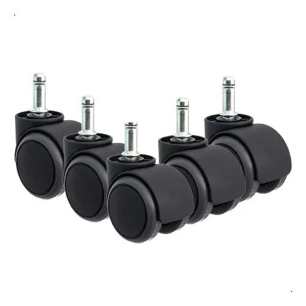 Rodízios Para Cadeira - Kit Completo Com 5 Unidades , Compatível Com Diversos Modelos! - 1