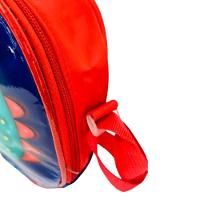 Kit Mochila Rodinhas Dino Azul Menino Com Lancheira E Estojo - 8