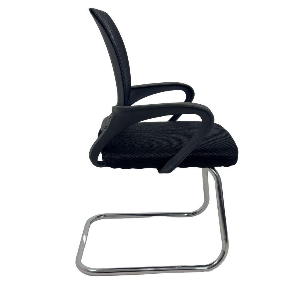 Kit 15 Cadeiras De Escritório Begonia Oficial Tela Mesh Fixa Preto - 8