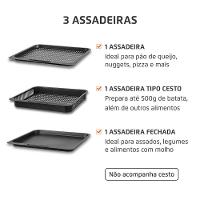 Fritadeira Elétrica Forno Oven 12L Mondial AFON-12L-BI-BC - 110V - 3