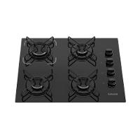 Cooktop 4 Bocas Itatiaia A Gás Em Aço Inox E Mesa Vidro Temperado Essencial Preto - Bivolt - 1
