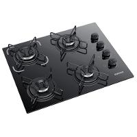 Cooktop 4 Bocas Itatiaia A Gás Em Aço Inox E Mesa Vidro Temperado Essencial Preto - Bivolt - 2