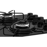 Cooktop 4 Bocas Itatiaia A Gás Em Aço Inox E Mesa Vidro Temperado Essencial Preto - Bivolt - 5