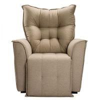 Poltrona Reclinavel Do Papai Para Sala King Linho Capuccino Capuccino - 5