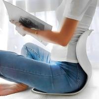 Almofada Apoio Lombar Cadeira Correção De Coluna M - Cinza - 8