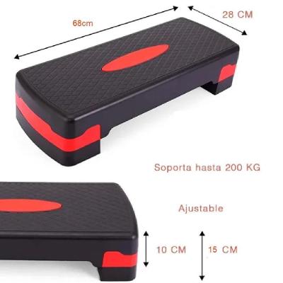 Step Antiderrapante Fitness Altura Regulável Alta Resistente