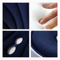 Almofada Apoio Lombar Cadeira Correção De Coluna Gg - Azul - 2