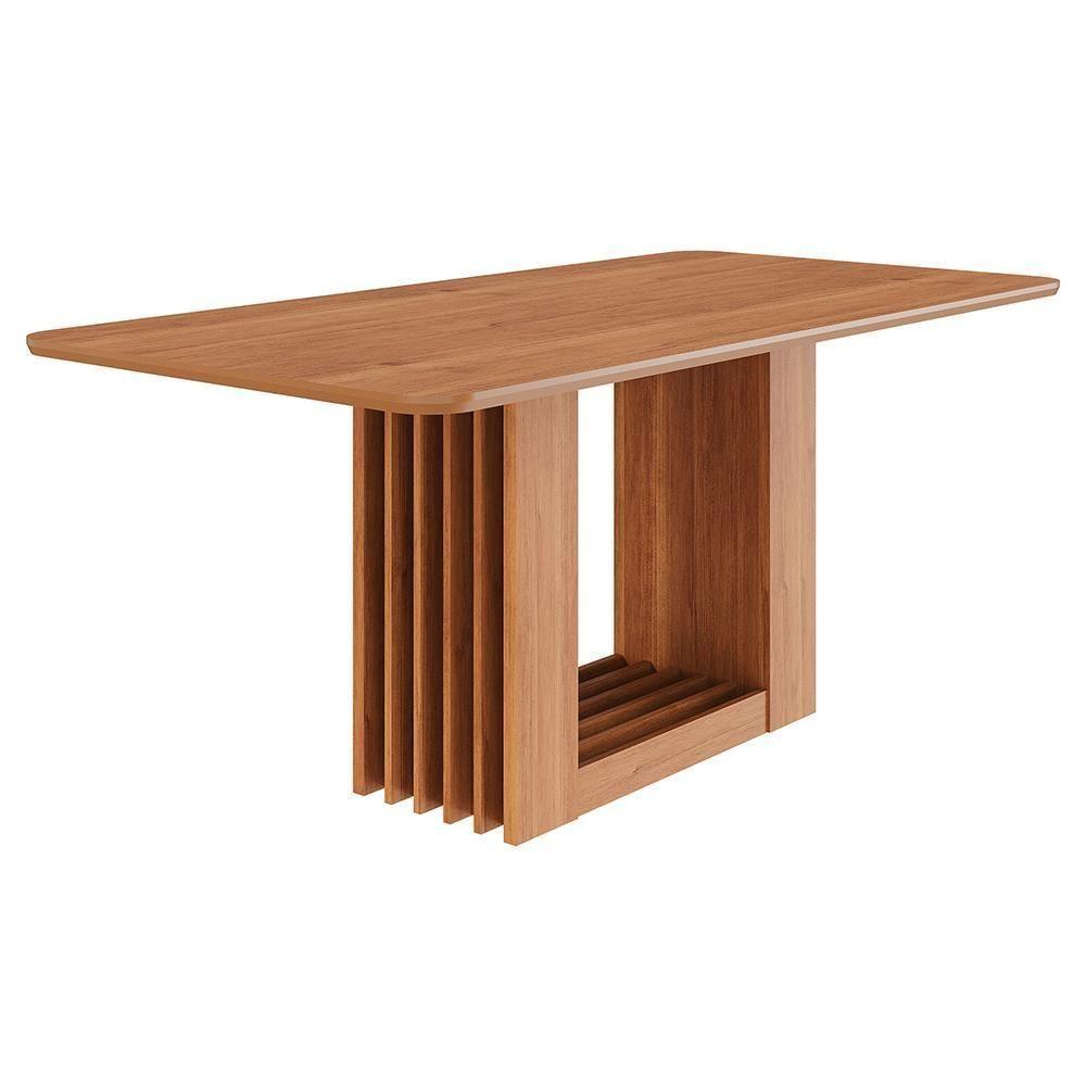Mesa De Jantar Retangular Ariela 180x90 Cinamomo Com Tampo Em Mdf - Cimol Móveis Cinamomo - 1