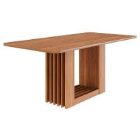 Mesa De Jantar Retangular Ariela 180x90 Cinamomo Com Tampo Em Mdf - Cimol Móveis Cinamomo - 1