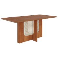 Mesa De Jantar Retangular Louise 180x90 Cinamomo Com Tampo Em Mdf - Cimol Móveis Cinamomo - 1