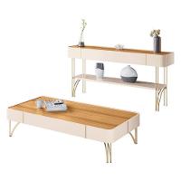 Aparador Vivant E Mesa De Centro Cadenza Off White Cinamomo - Hb Móveis - 1