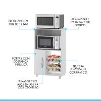 Armário Multiuso Com Fruteira 62x96cm Mdp Menu Móveis Branco - 2