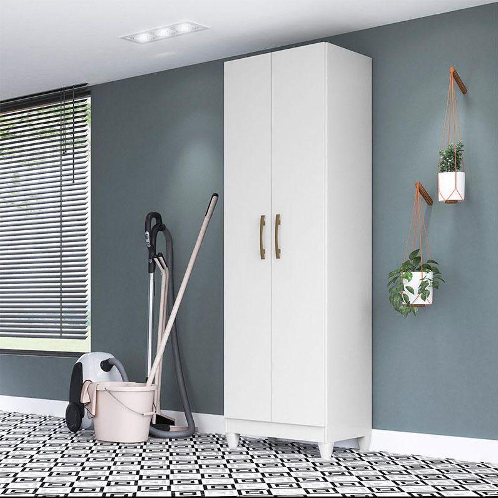 Armário Multiuso Ambiente New Iris Branco Brilho - Moval - 1