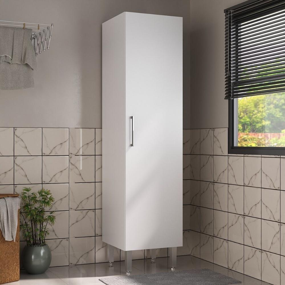 Armário De Lavanderia Multiuso Com 1 Porta 45cm Multimóveis Cr30040 Branco - 1