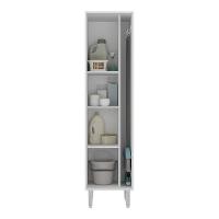 Armário De Lavanderia Multiuso Com 1 Porta 45cm Multimóveis Cr30040 Branco - 5