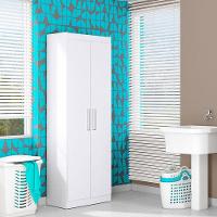Armário Multiuso 2 Portas 2000191 Branco Brilho - Aramóveis - 4