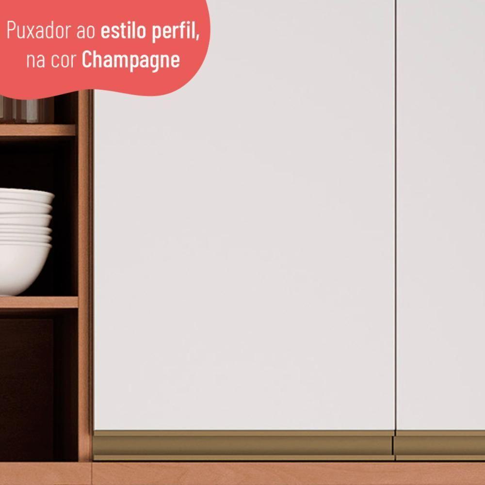 Armário De Cozinha Aéreo Com 2 Portas 80cm Multimóveis Cr20394 Freijó-branco - 6
