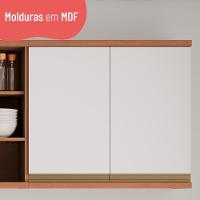 Armário De Cozinha Aéreo Com 2 Portas 80cm Multimóveis Cr20394 Freijó-branco