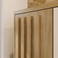 Armário Multiuso Ambiente Versatill 2 Portas Com Chave Carvalho Americano Off White - Incorplac - 8