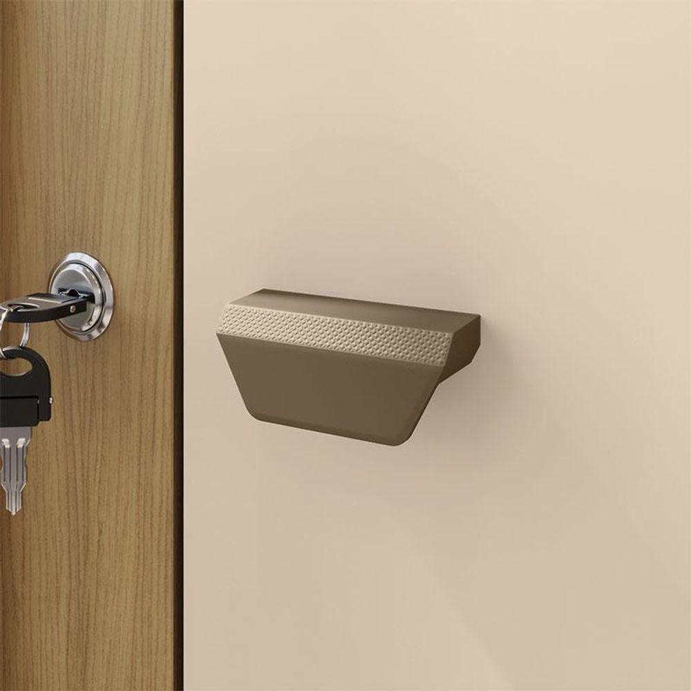 Armário Multiuso Versatile 2 Portas Com Chave Carvalho Americano Off White - Incorplac - 6