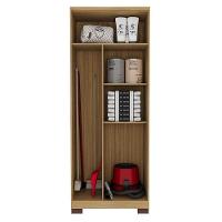 Armário Multiuso Versatile 2 Portas Com Chave Carvalho Americano Grafite - Incorplac