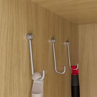 Armário Multiuso Versatile 2 Portas Com Chave Carvalho Americano Grafite - Incorplac - 7