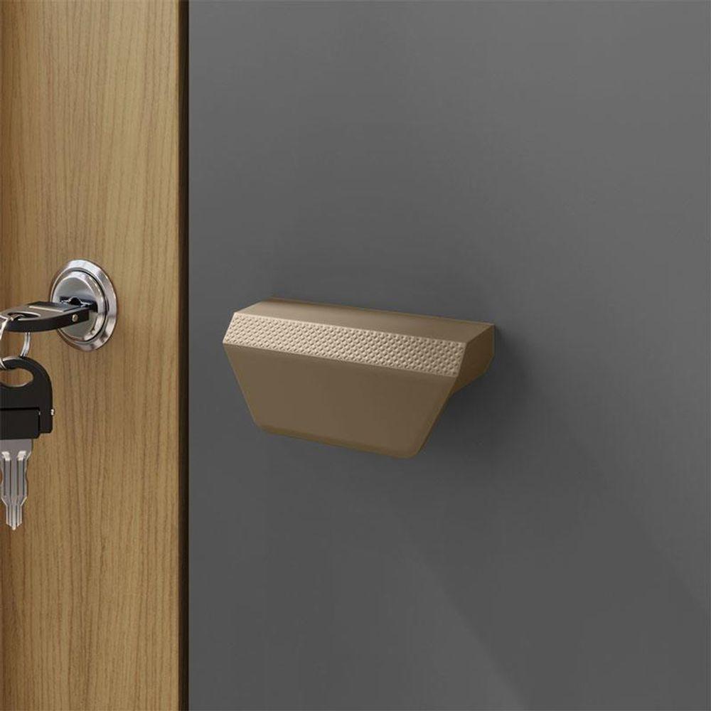 Armário Multiuso Versátil 2 Portas Com Chave Carvalho Americano Grafite - Incorplac - 5