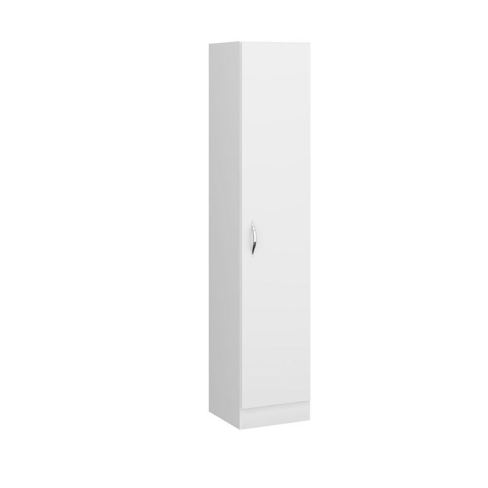 Armário Multuso Com 1 Porta 39x182cm Mdp Menu Móveis Branco - 4