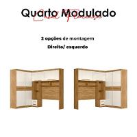 Quarto Modulado Casal Florença Freijó Off White - Moval - 5