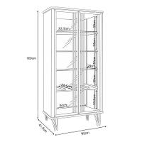 Buffet Saluti E Cristaleira évora Off White - Hb Móveis - 8