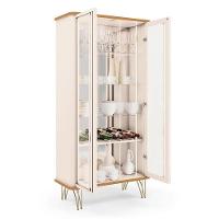 Buffet Benvenuto E Cristaleira évora Off White Cinamomo - Hb Móveis - 6