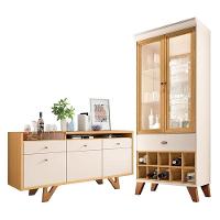 Buffet Soft E Cristaleira ópera Off White Cinamomo - Hb Móveis - 1