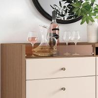 Buffet Soft Castanho Off White - Hb Móveis - 2